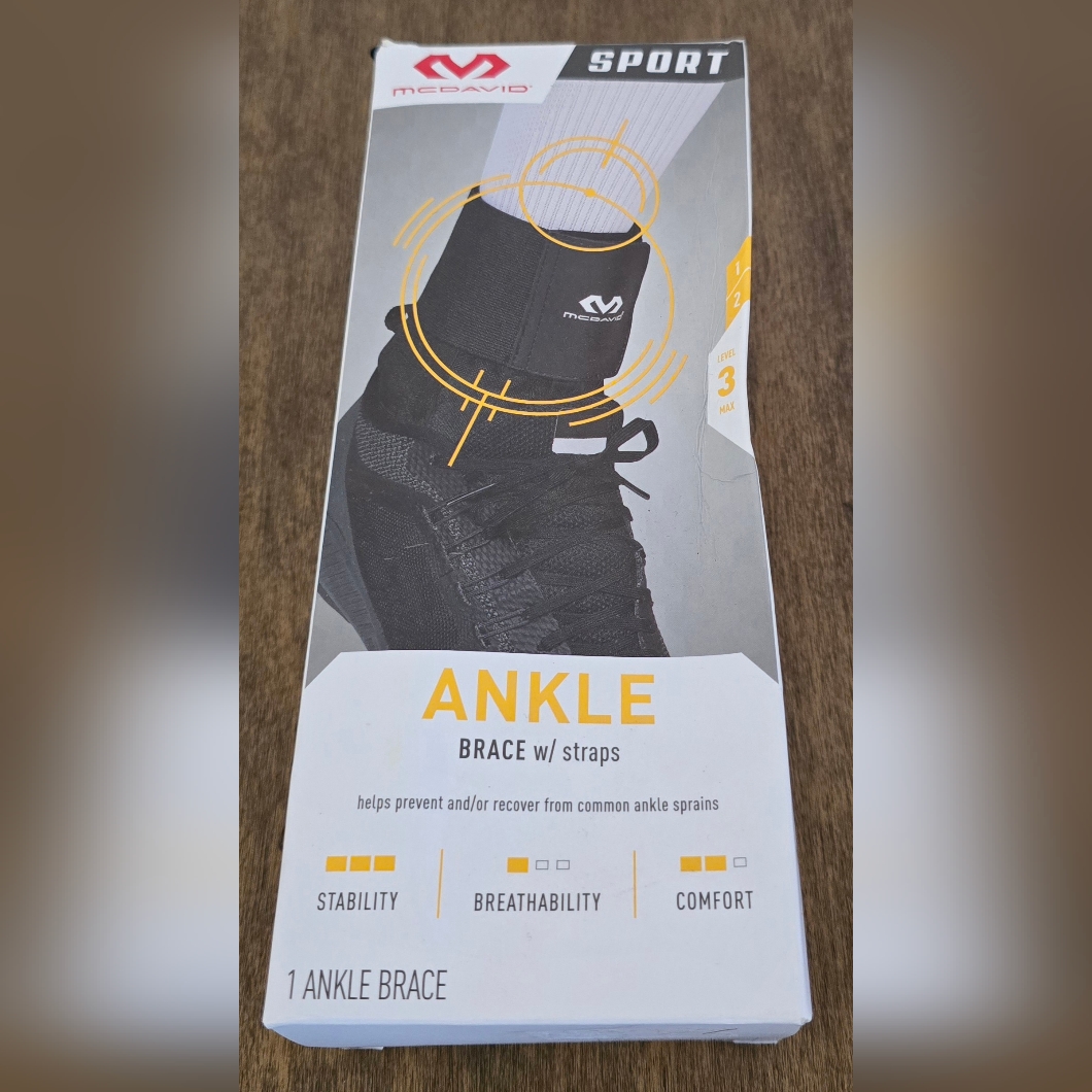 Mcdavid Black Ankle Brace With Straps